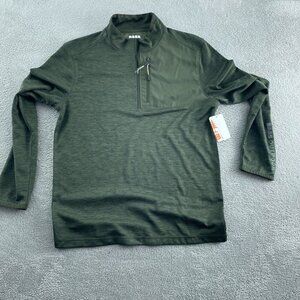 Bass Outdoor Climber Quarter Zip Pullover Scarab Cationic S NWT 4755
